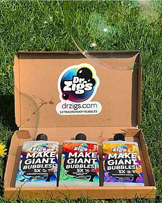 Dr Zigs Set da 5 Mix Concentrati - Per Bolle di Sapone Profumate - Fraganza Summer! - 3 x 100 ml Giochi all'Aperto