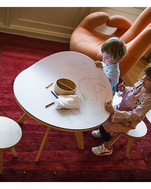 Drawin Table Drawin Table Tavolo Da Disegno Con Lavagna E Fogli Da Colorare Sgabelli Inclusi Unisex Bambini