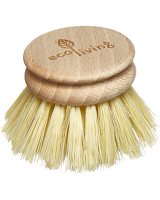 EcoLiving Testina di Ricambio per Spazzola per Piatti ecoLiving - Naturale e Biodegradabile Detergenza Casa