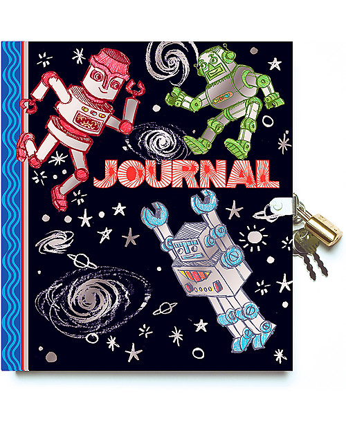 eeBoo Diario Segreto, Robot - 200 pagine! Ottima idea regalo! Diari