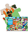 eeBoo Puzzle Gigante, Passeggiata in Città - 61 x 91,5 cm - 48 grandi pezzi Puzzle