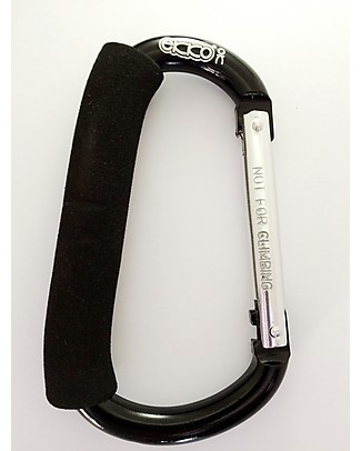 Ekko Momkey, Gancio Appenditutto, Nero - Ideale per passeggino! Accessori