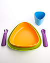 eKoala eKeat - Set Prima Pappa Arancione - Bioplastica Naturale, 100% Biodegradabile, Made in Italy Set Pappa