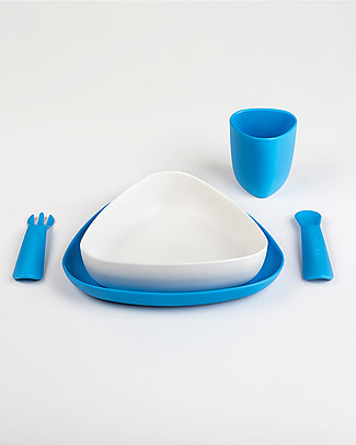 eKoala eKeat - Set Prima Pappa eKoBoy - Bioplastica Naturale, 100% Biodegradabile, Made in Italy Set Pappa
