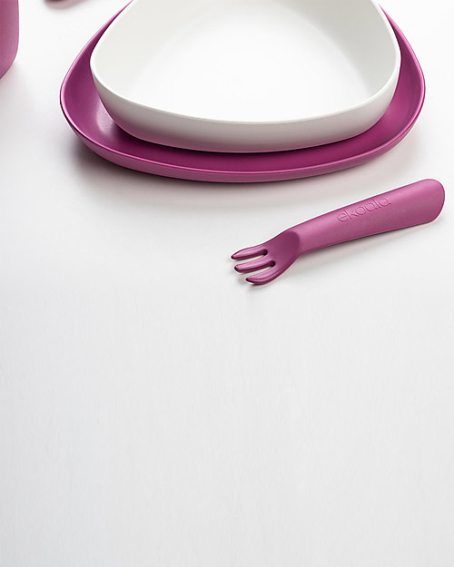 eKoala eKeat - Set Prima Pappa eKoGirl - Bioplastica Naturale, 100% Biodegradabile, Made in Italy Set Pappa