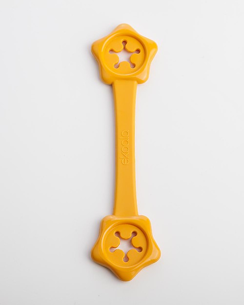 eKoala eKibby - Set di 2 Portabavaglini Arancione/Viola - Bioplastica Naturale, 100% Biodegradabile, Made in Italy Bavagli Classici