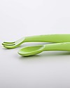 eKoala eKikò - Set Forchetta e Cucchiaino, Verde - Bioplastica Naturale, 100% Biodegradabile, Made in Italy Posate