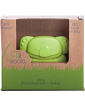 eKoala eKolly - Massaggiagengive Verde - Bioplastica Naturale, 100% Biodegradabile, Made in Italy Ciucci