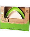 eKoala Set 2 Piatti in Bioplastica eKkolì Verde/Bianco - Piatto Fondo e Piatto Piano Piatti e Scodelle