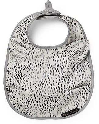 Elodie Details Bavaglino Impermeabile con Tasca - Dots of Fauna - Chiusura in velcro Bavagli Classici