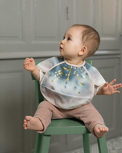 Elodie Details Bavaglino Impermeabile con Tasca, Fiore - Chiusura in Velcro Bavagli Impermeabili con Tasca