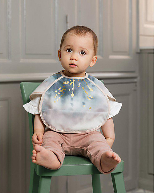 Elodie Details Bavaglino Impermeabile con Tasca, Fiore - Chiusura in Velcro Bavagli Impermeabili con Tasca