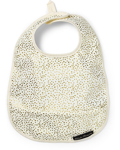 Elodie Details Bavaglino Impermeabile con Tasca, Oro Brillante - Chiusura in Velcro Bavagli Impermeabili con Tasca