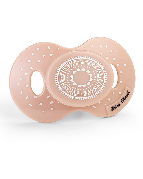 Elodie Details Ciuccio Rosa Cipria, dai 3 Mesi - Tettarella in Silicone Ciucci