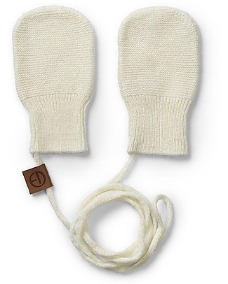Elodie Details Moffole Lavorate a Maglia Vintage Mittens - Bianco Vaniglia - Misto lana e cachemire Guanti e Muffole