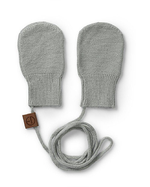 Elodie Details Moffole Lavorate a Maglia Vintage Mittens - Verde Chiaro - Misto lana e cachemire Guanti