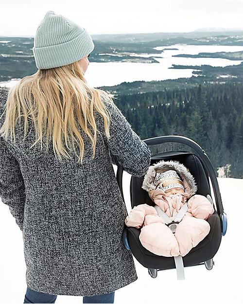 Elodie Details Tuta Termica Baby Intera, Rosa Cipria - Imbottita con Doppia Zip Cappotti