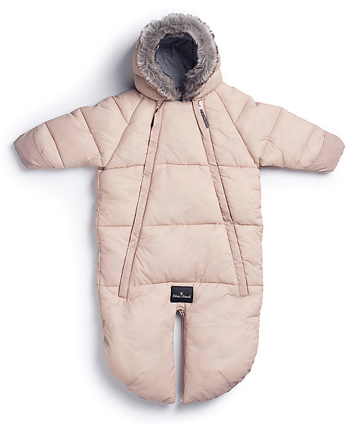 Elodie Details Tuta Termica Baby Intera, Rosa Cipria - Imbottita con Doppia Zip Cappotti
