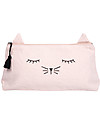 Emile et Ida Astuccio Gattino Sornione, Rosa - 100% Cotone Trousse e Pochette