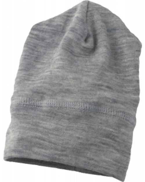 Engel Natur Berretto Baby - Grigio Chiaro Melange - Lana Vergine e Seta - Certificato GOTS Cappelli Invernali