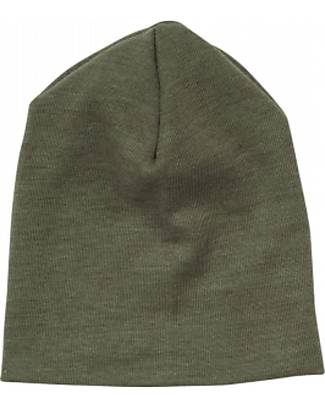 Engel Natur Berretto Baby senza Cuciture - Oliva - Lana Vergine e Seta - Certificato GOTS Cappelli Invernali