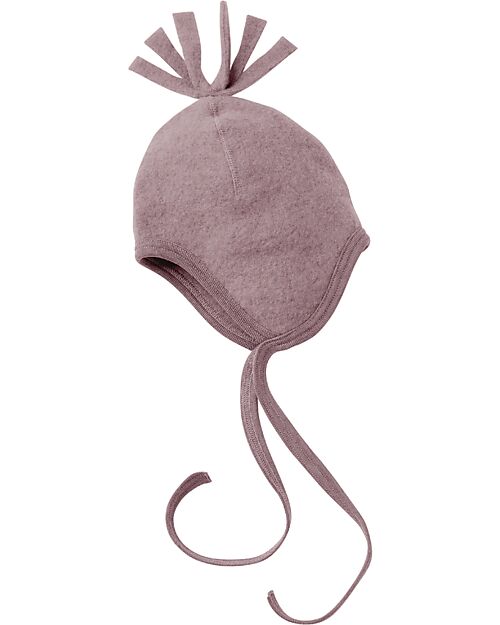 Engel Natur Berretto per Bambini 100 % Lana Vergine - Rosa Melange - Certificato GOTS e IVN BEST Cappelli Invernali