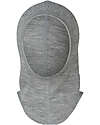 Engel Natur Cappello Balaclava Passamontagna - Grigio Chiaro Melange - Lana Vergine e Seta - Certificato GOTS Cappelli Neonato