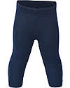 Engel Natur Leggings Baby - Blu Marino - Lana Vergine e Seta - Certificato GOTS Leggings
