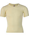 Engel Natur Maglia a Maniche Corte - Ecru - Lana Vergine e Seta - Certificato GOTS T-shirt