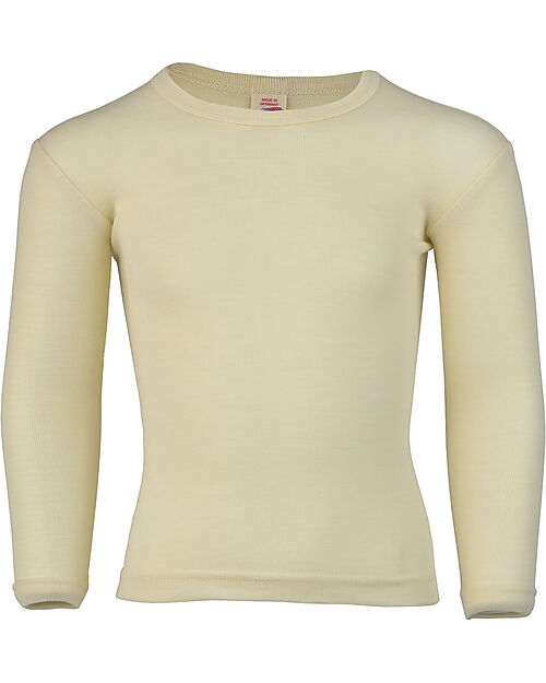 Engel Natur Maglia Maniche Lunghe - Ecru - 100% Lana Vergine Maglie Manica Lunga