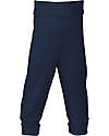 Engel Natur Pantaloni Neonato - Blu Marino - Lana Vergine e Seta - Certificato GOTS Pantaloni Lunghi