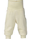 Engel Natur Pantaloni Neonato - Natur - Lana Vergine e Seta - Certificato GOTS Pantaloni Lunghi
