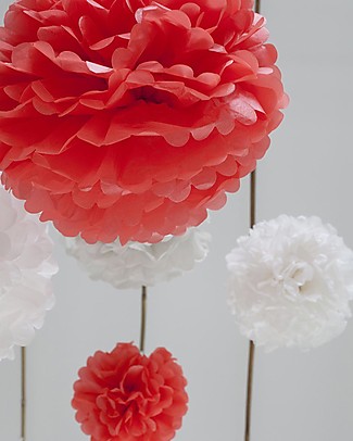 Engel Pompom Piccolo - Arancione Fluo Festoni