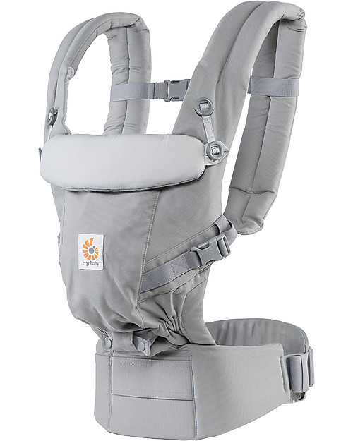 ErgoBaby Marsupio Adapt - Grigio Perla - 100% Cotone Premium Marsupi