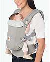 ErgoBaby Marsupio Adapt - Grigio Perla - 100% Cotone Premium Marsupi