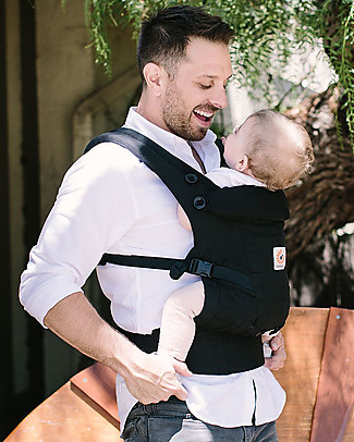 ErgoBaby Marsupio Adapt - Nero - 100% Cotone Premium Marsupi