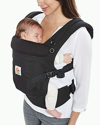 ErgoBaby Marsupio Adapt - Nero - 100% Cotone Premium Marsupi_