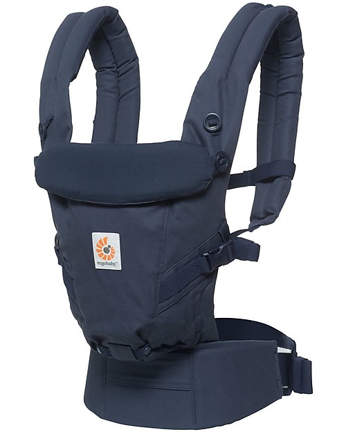 ErgoBaby Marsupio in Cotone Adapt - Midnight Blu - dalla Nascita Marsupi
