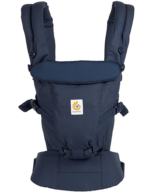 ErgoBaby Marsupio in Cotone Adapt - Midnight Blu - dalla Nascita Marsupi