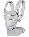 ErgoBaby Marsupio Traspirante Adapt - Cool Air Grigio Perla - dalla Nascita Marsupi