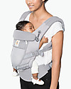 ErgoBaby Marsupio Traspirante Adapt - Cool Air Grigio Perla - dalla Nascita Marsupi