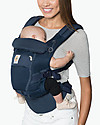 ErgoBaby Marsupio Traspirante Adapt - Cool Air Profondo Blu - dalla Nascita Marsupi