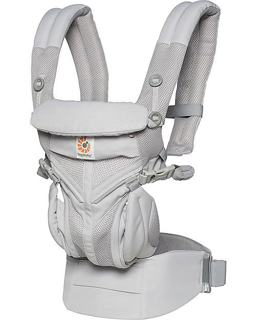 ErgoBaby Marsupio Traspirante Omni 360 Tutto-in-Uno - Cool Air Mesh Grigio Perla Marsupi