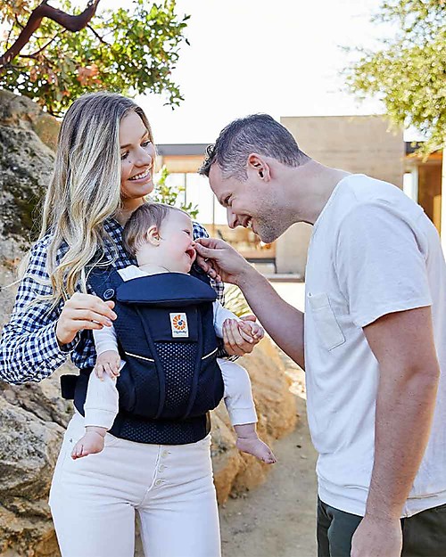 Marsupio Ergobaby Omni Breeze - Traspirante, 4 Posizioni (Anteriore/Posteriore) Per Neonati E Bambini - Grigio Perla - Foto 9