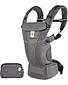ErgoBaby Marsupio Traspirante Omni Breeze - Con Tessuto a Rete SoftFlex™- Grafite Marsupi