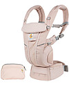 ErgoBaby Marsupio Traspirante Omni Breeze - Con Tessuto a Rete SoftFlex™- Quarzo Rosa Marsupi