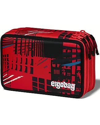 ergobag Astuccio Maxi Completo - 3 Zip e Tasca per Monete - AlarmBarreitschaft Astucci per la Scuola