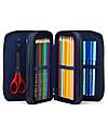 ergobag Astuccio Maxi Completo - 3 Zip e Tasca per Monete - AtmosBear Astucci per la Scuola