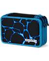 ergobag Astuccio Maxi Completo - 3 Zip e Tasca per Monete - Bearassic Garden - Blu Astucci per la Scuola
