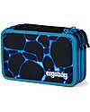 ergobag Astuccio Maxi Completo - 3 Zip e Tasca per Monete - Bearassic Garden - Blu Astucci per la Scuola